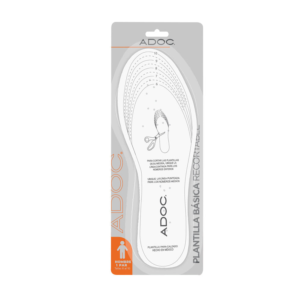 Plantillas Recortables unisex color blanco