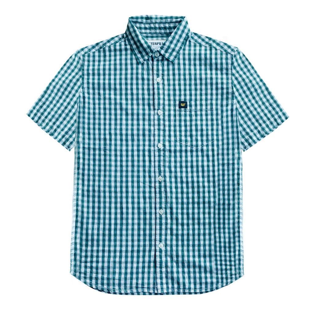 Camisa Plaid Poplin para hombre