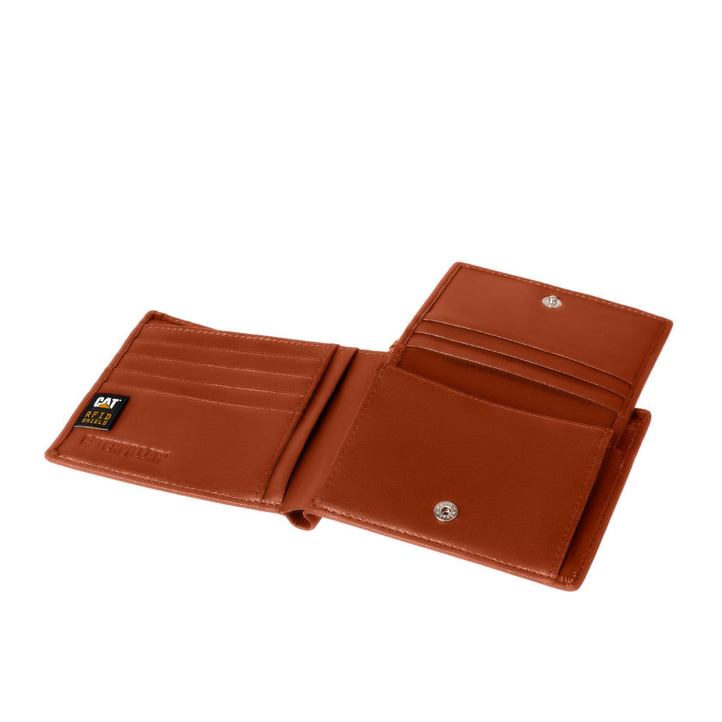 Billetera Ethiopian para hombre color cognac