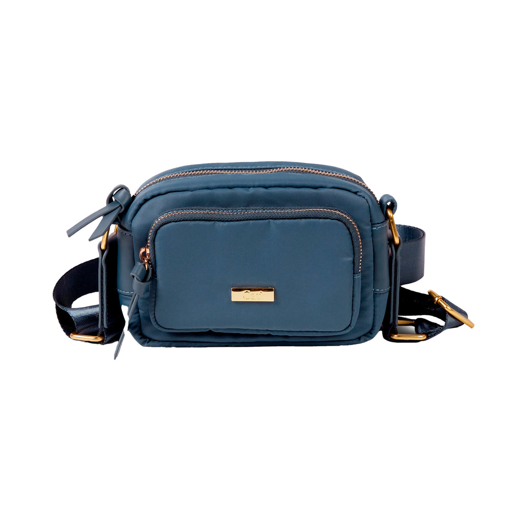 Bolso Mini Crossbody para hombre color azul