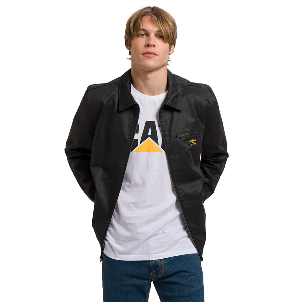 Jacket Waxed Chore para hombre color negro