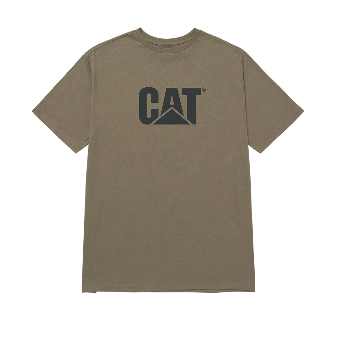 Camiseta Cat Logo para hombre color olivo