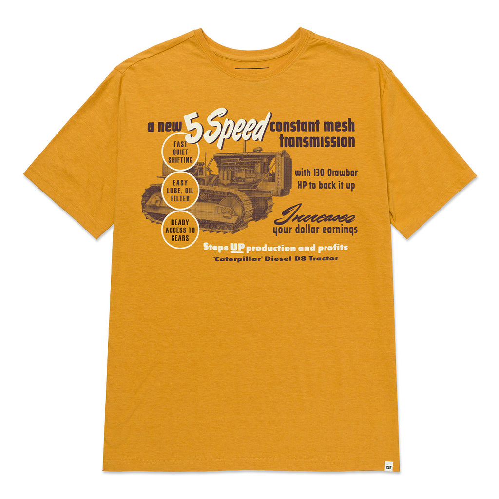 Camiseta D Series para hombre color amarillo
