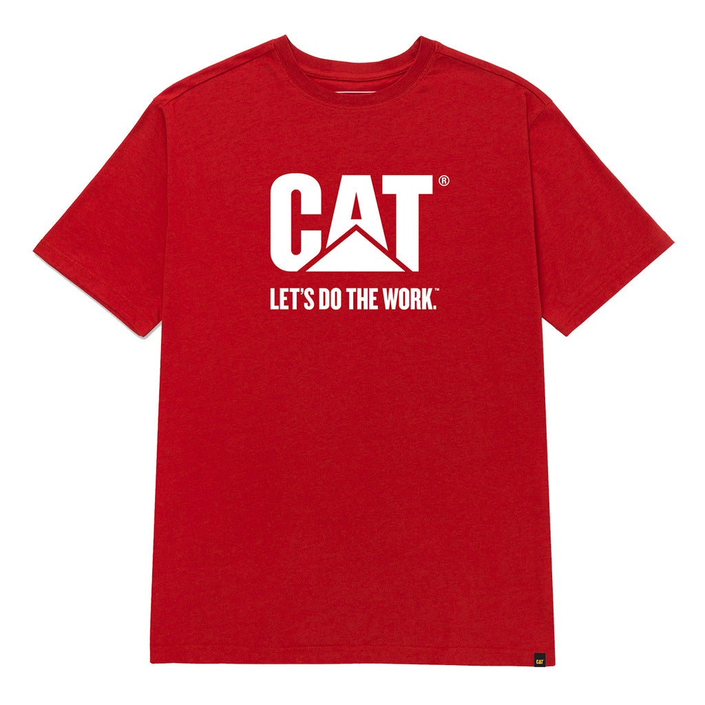 Camiseta Do The Work para hombre color rojo