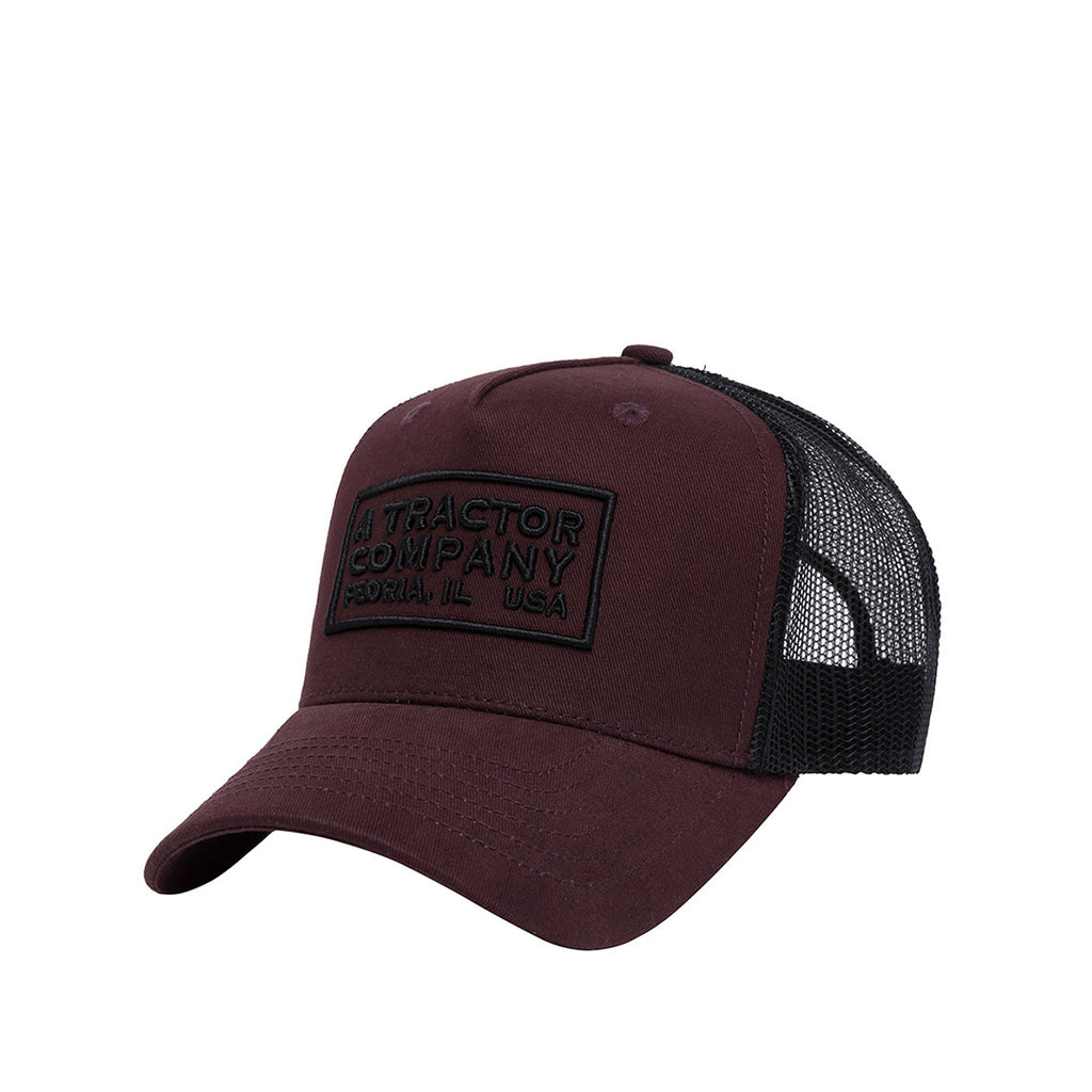 Gorra Tractor Company unisex color vino