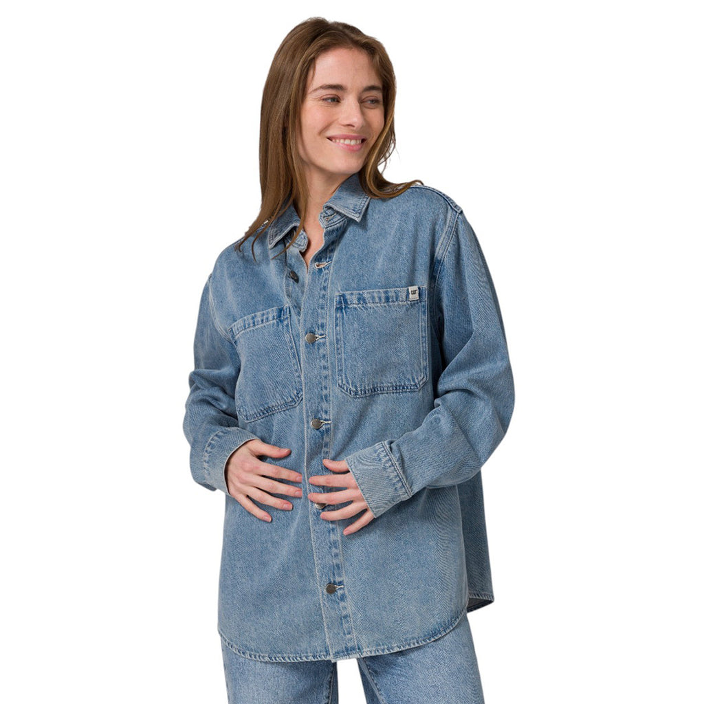Camisa Oversized Denim para mujer color denim