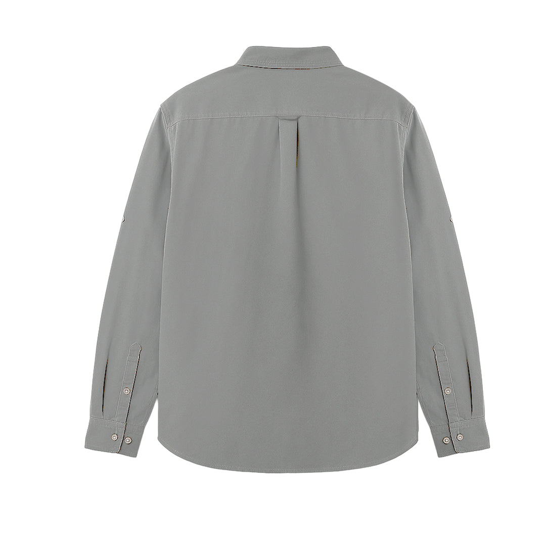 Camisa Foundation Convertible para hombre color gris