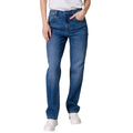 Jeans High-Rise Straight para mujer color azul