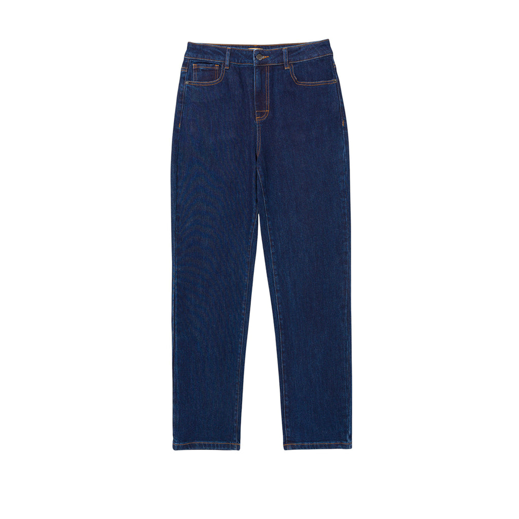 Jeans High-Rise Straight para mujer color negro