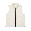 Chaleco Cropped Puffer para mujer color blanco