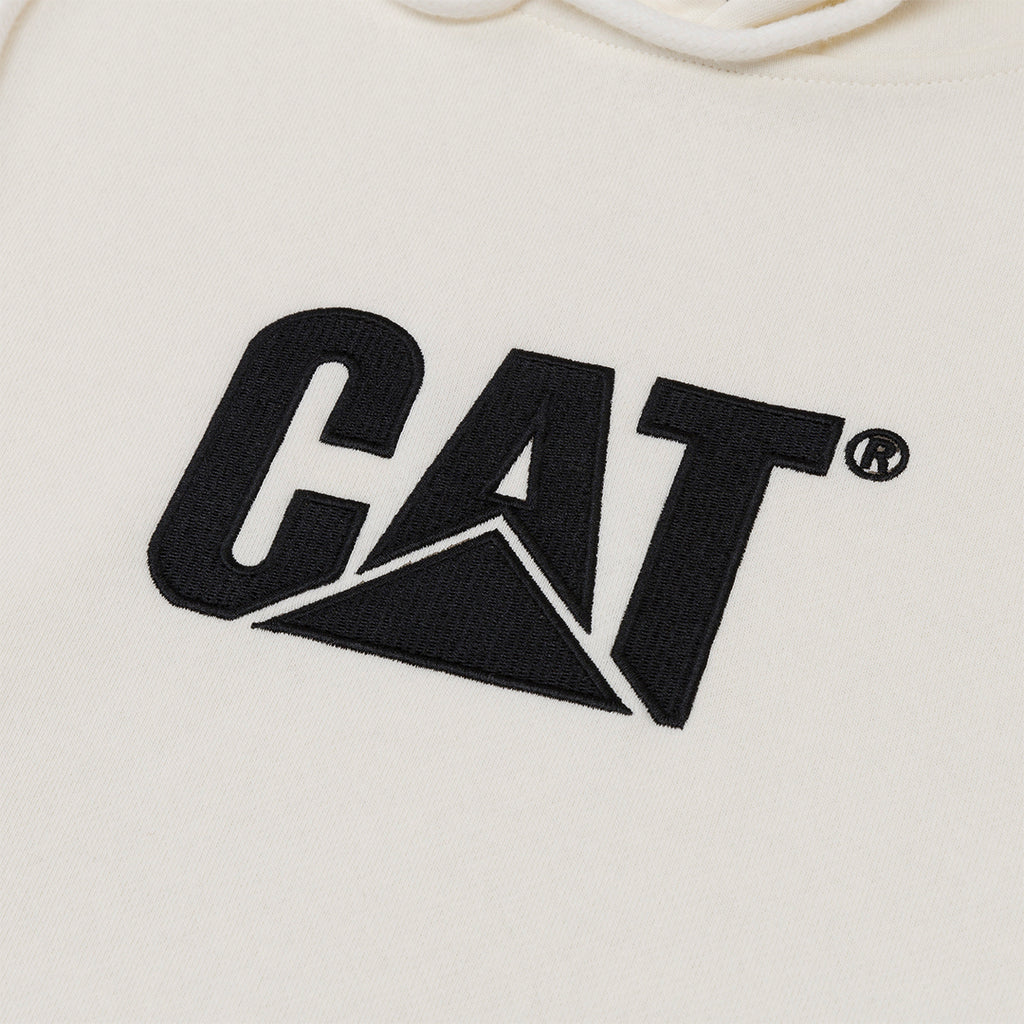 Hoodie Fleece Cat Logo para hombre color blanco