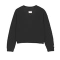 Sueter Oversize V-Neck Waffle para mujer color negro