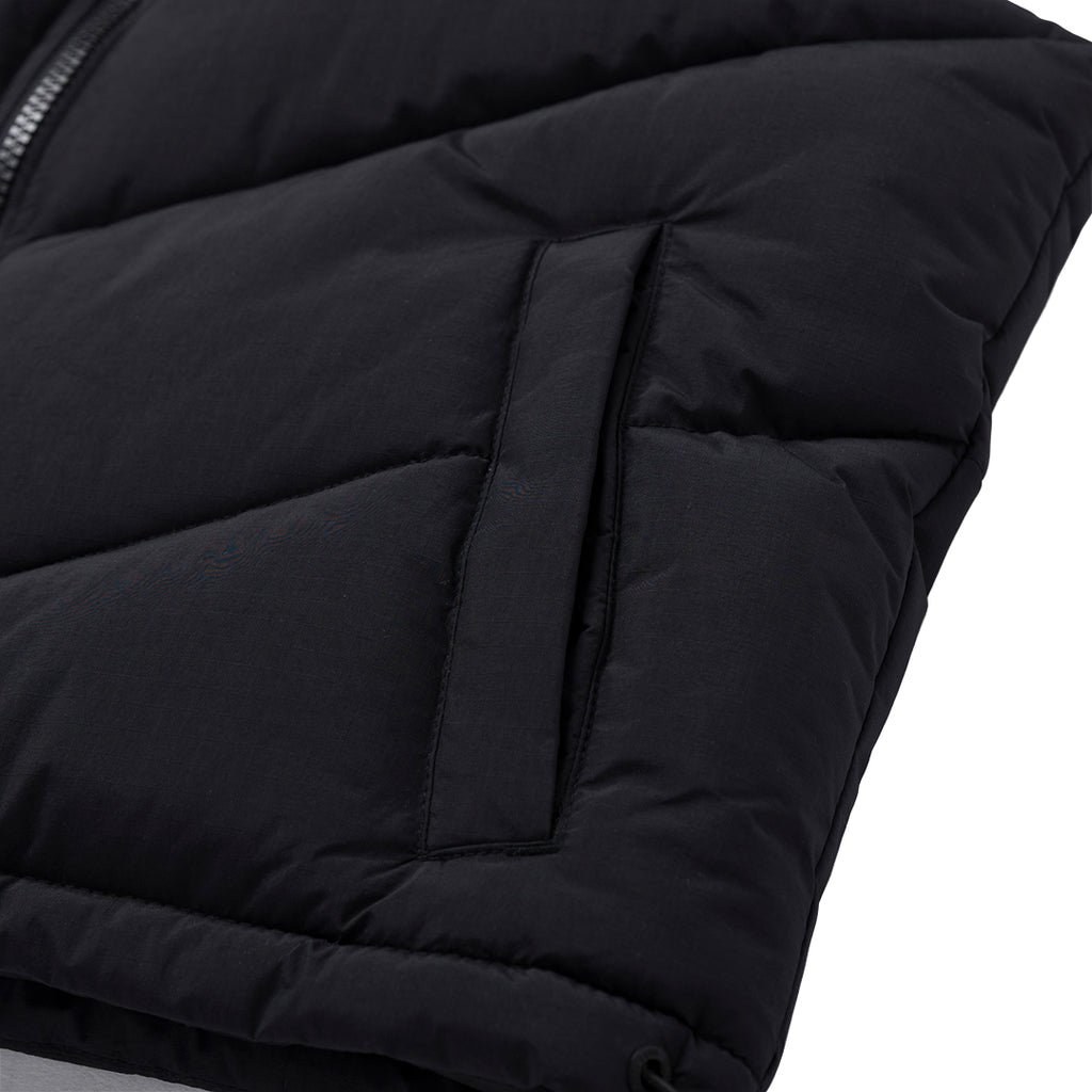 Chaleco Cropped Puffer para mujer color negro
