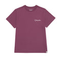 Camiseta Western Script para mujer color morado