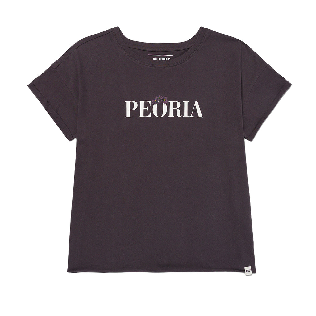 Camiseta Peoria Relaxed para mujer color negro