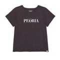 Camiseta Peoria Relaxed para mujer color negro