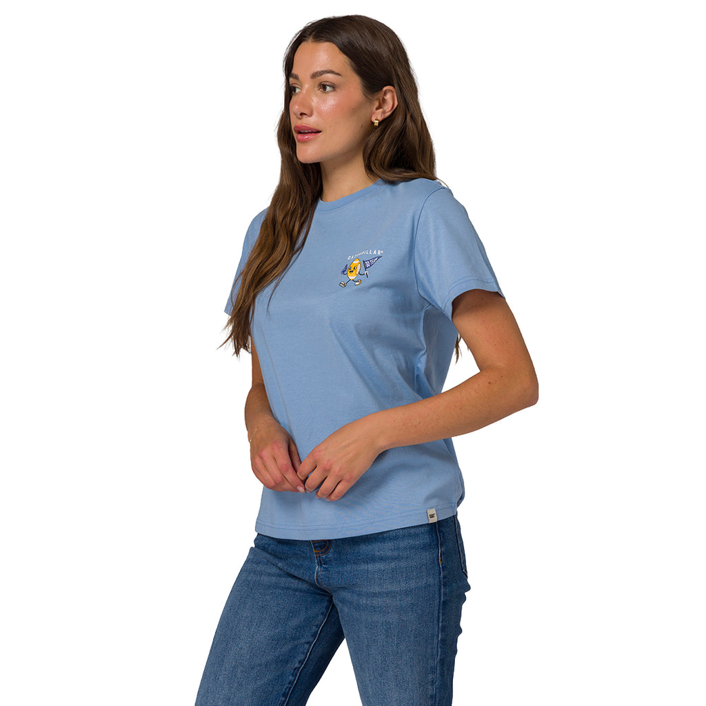 Camiseta Number One para mujer color celeste