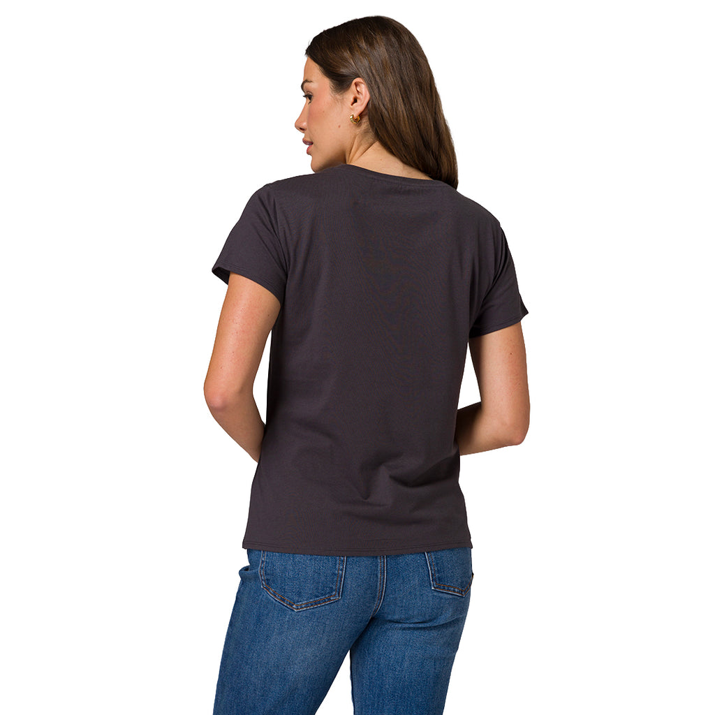 Camiseta Caterpillar Logo para mujer color negro