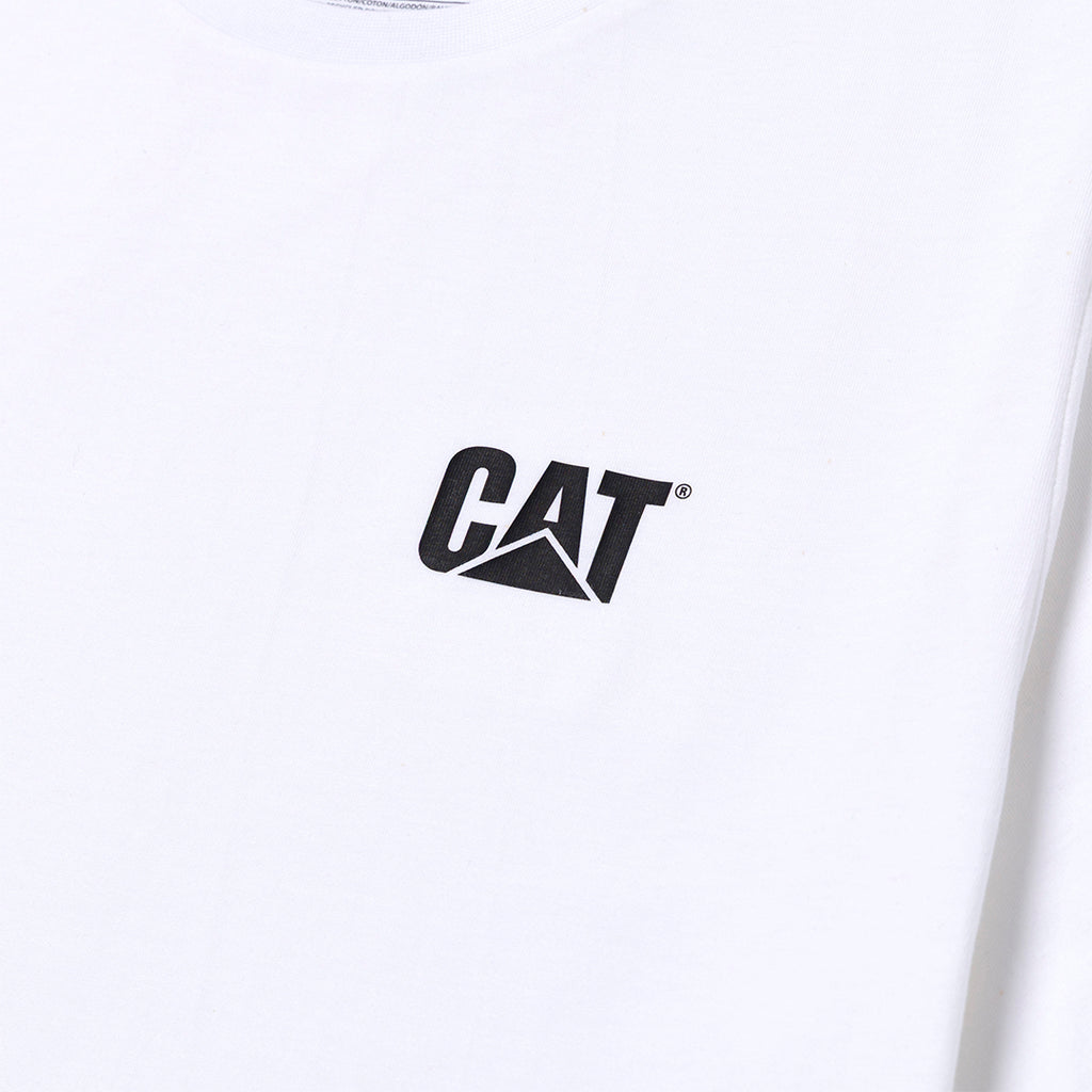 Camiseta Cat para hombre color blanco