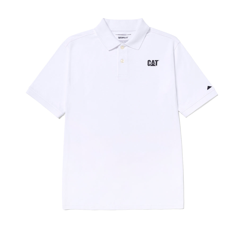 Camisa polo Cat Logo para hombre color blanco
