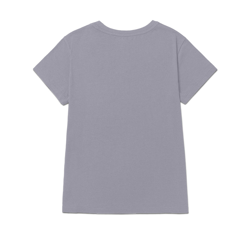 Camiseta Cat Logo para mujer color morado