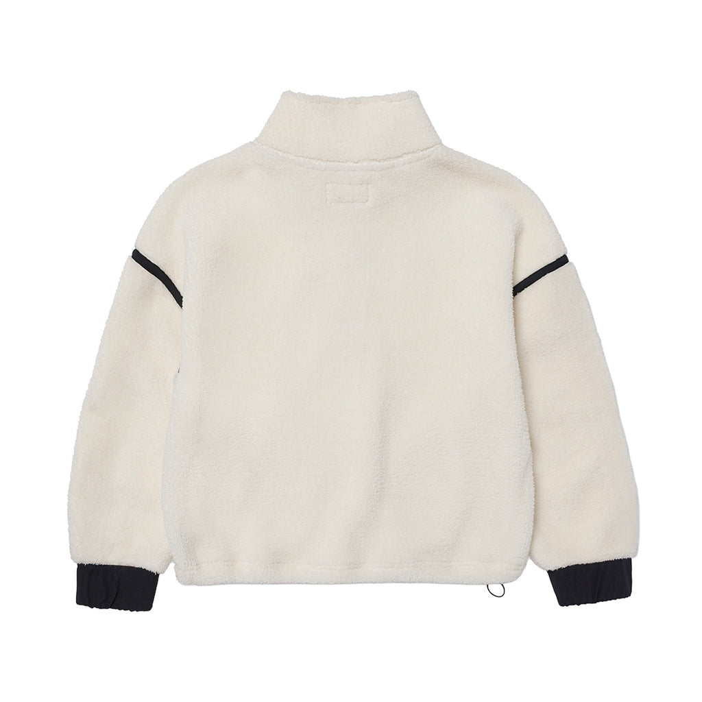 Sueter Relaxed Half para mujer color blanco