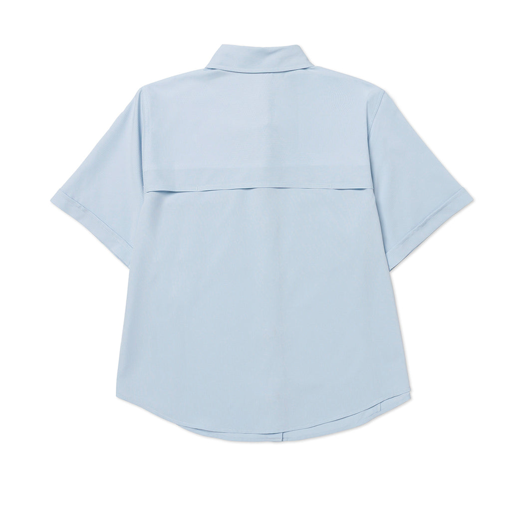 Camisa W Lightweight Tech para mujer color celeste