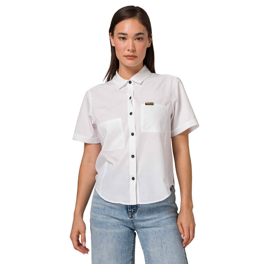 Camisa W Lightweight Tech para mujer color blanco
