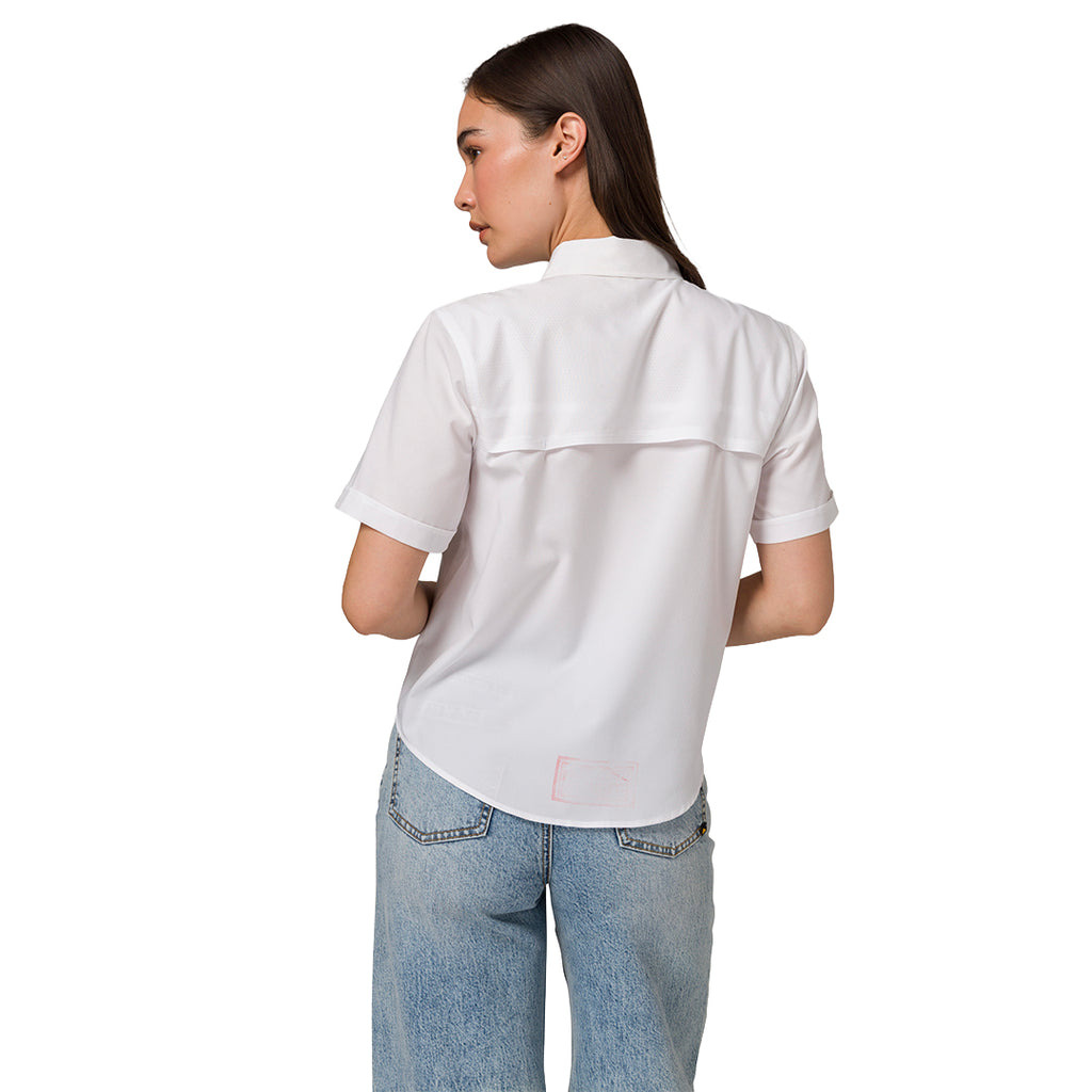 Camisa W Lightweight Tech para mujer color blanco