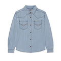 Camisa Western para hombre color denim