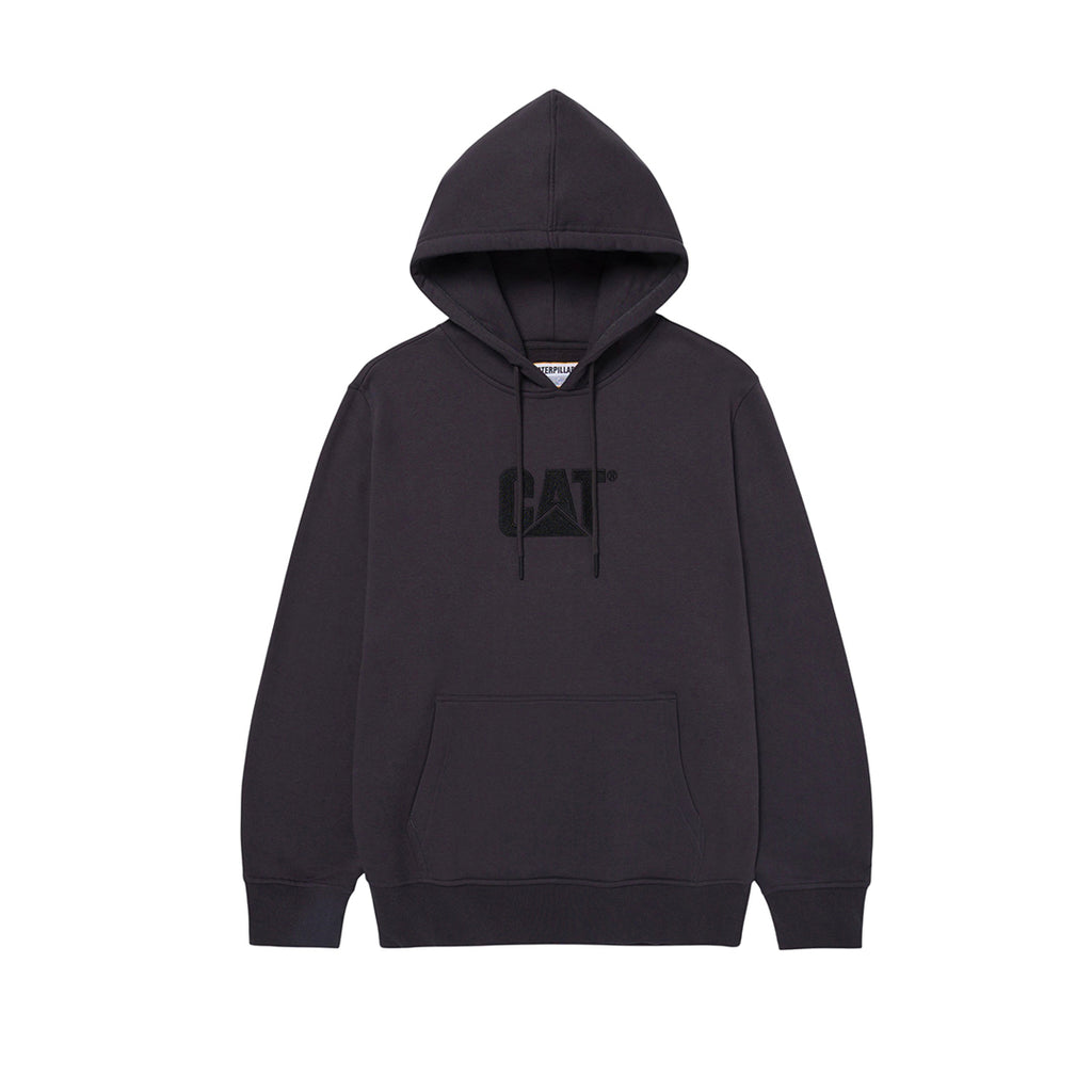 Hoodie Fleece Cat Logo para hombre color negro