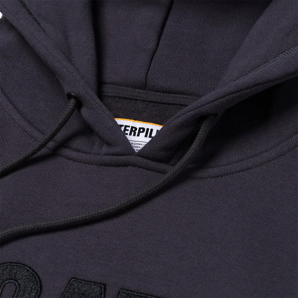 Hoodie Fleece Cat Logo para hombre color negro