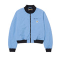 Jacket Nylon Bomber para mujer color celeste