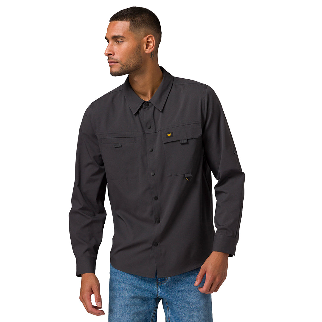 Camisa Tech para hombre color negro