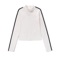 Camiseta Sporty Mock para mujer color blanco