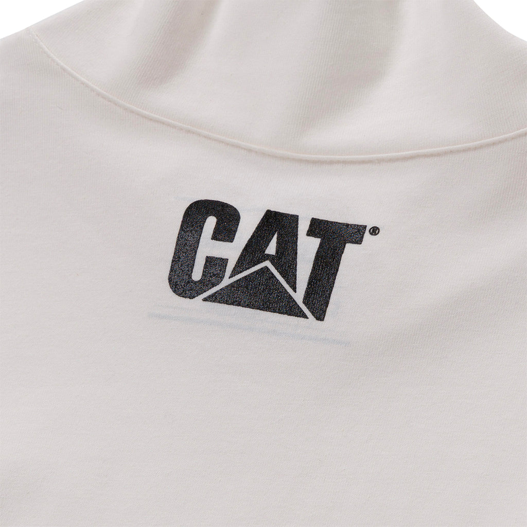 Camiseta Sporty Mock para mujer color blanco