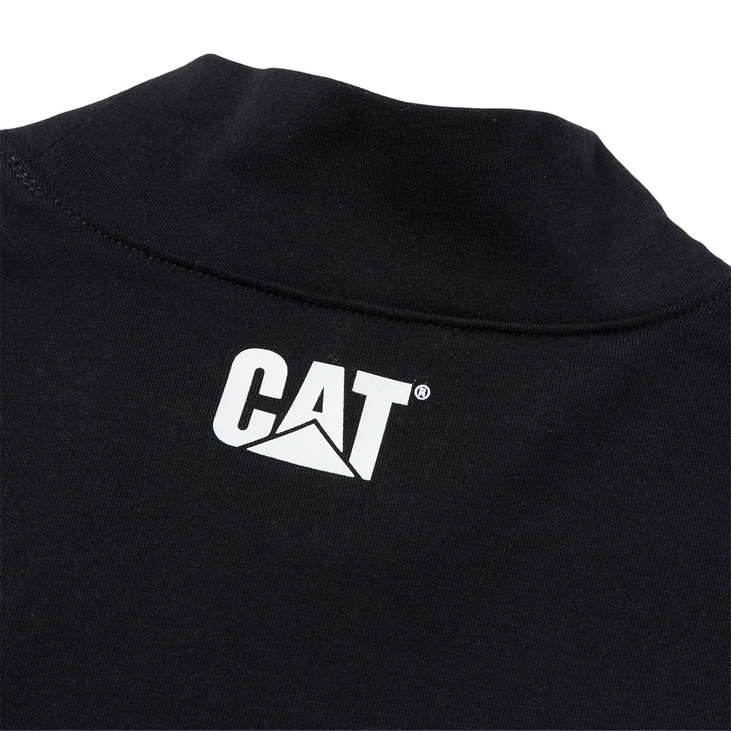 Camiseta Sporty Mock para mujer color negro