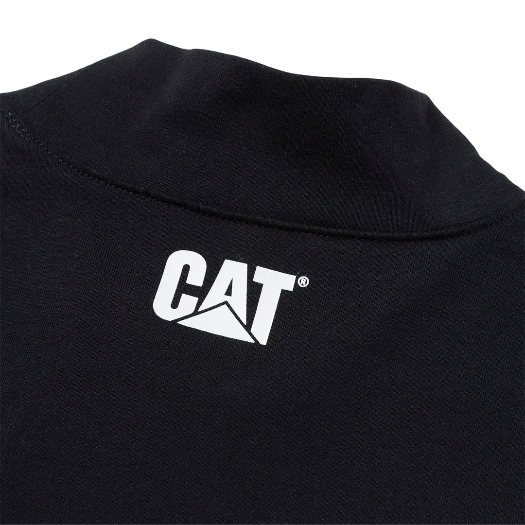 Camiseta Sporty Mock para mujer color negro