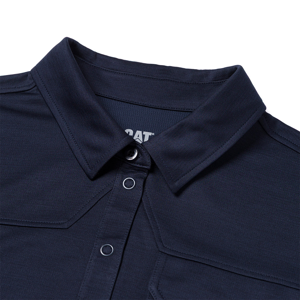 Camisa polo Caterpillar para hombre color navy