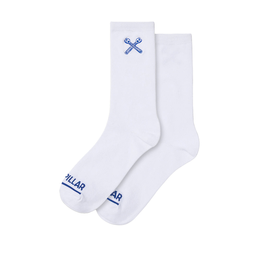 Calcetines Aop Crew para hombre color blanco