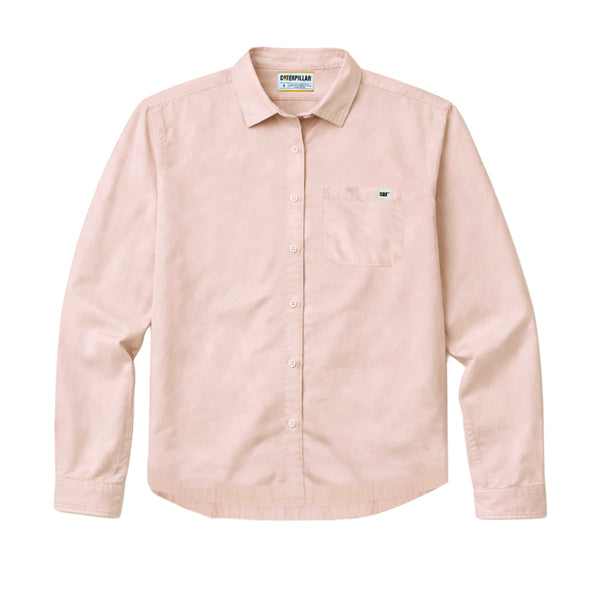 Camisa Oversized Poplin para mujer color rosado