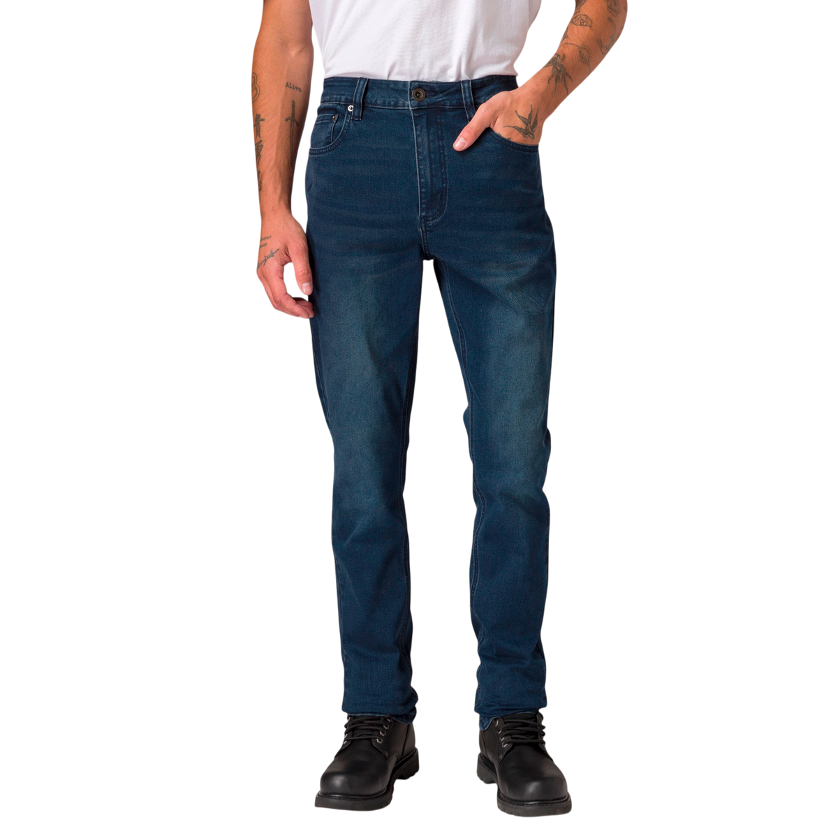 Jeans Triblend Skinny para hombre color navy