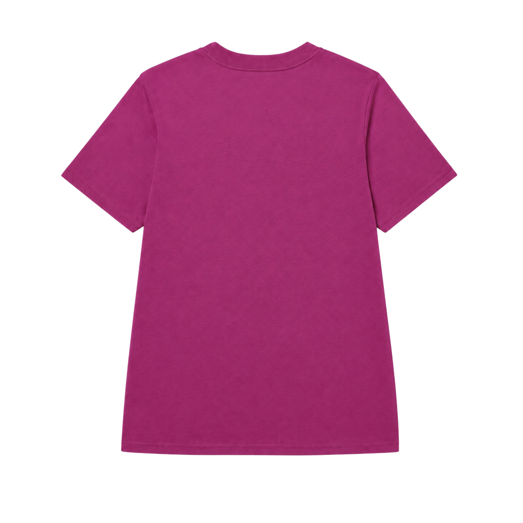 Camiseta Cat Logo para mujer color morado