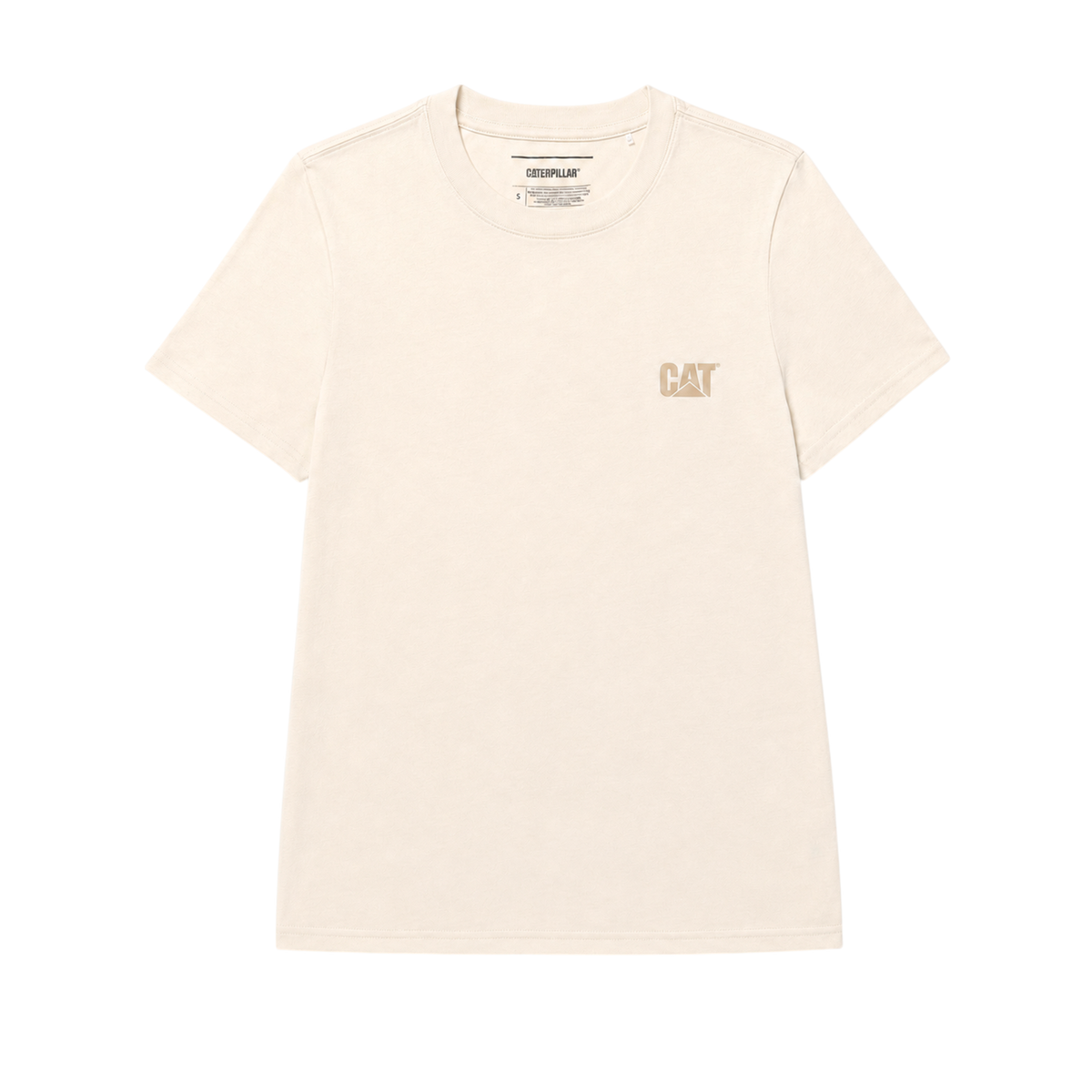 Camiseta Cat Logo para mujer color crema