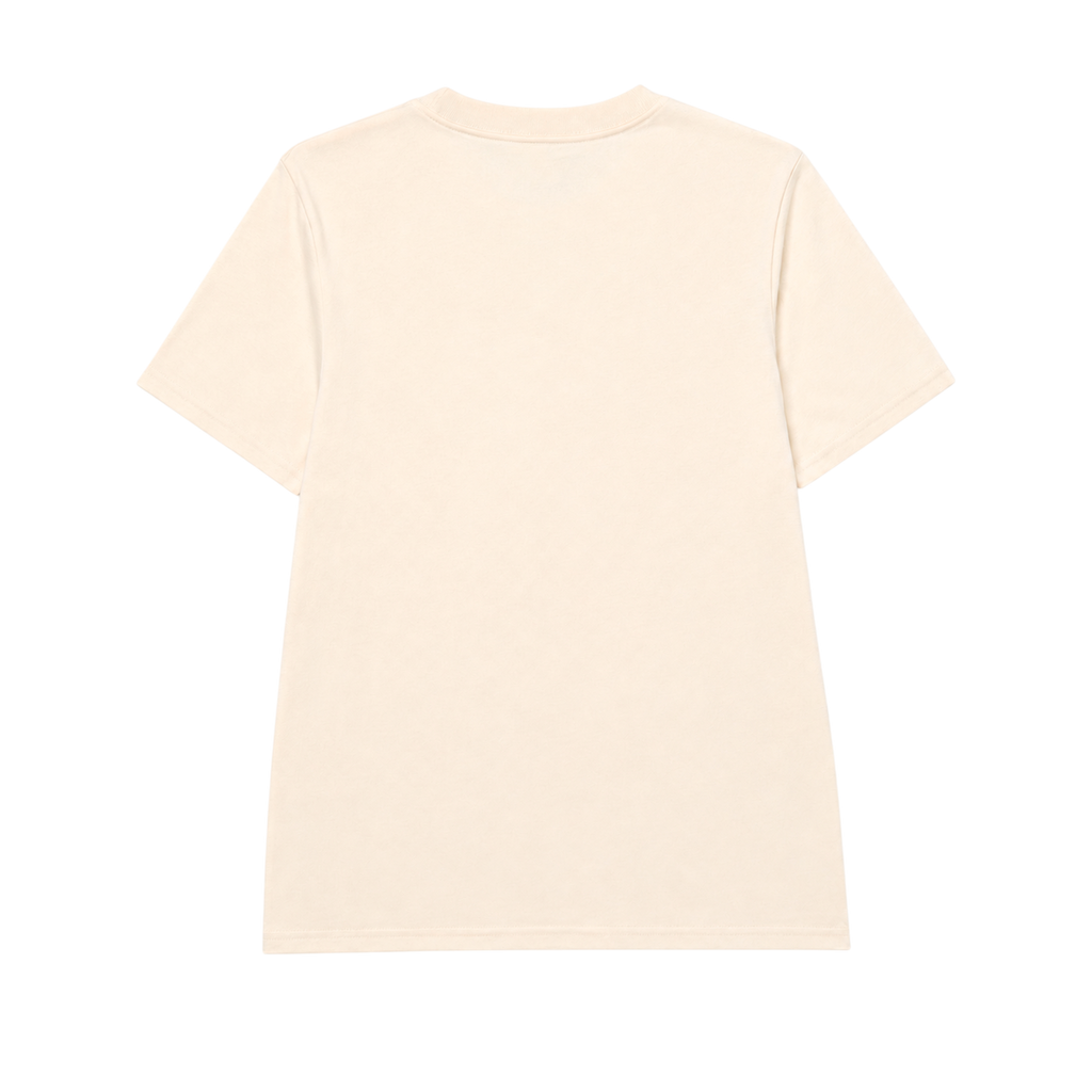 Camiseta Cat Logo para mujer color crema