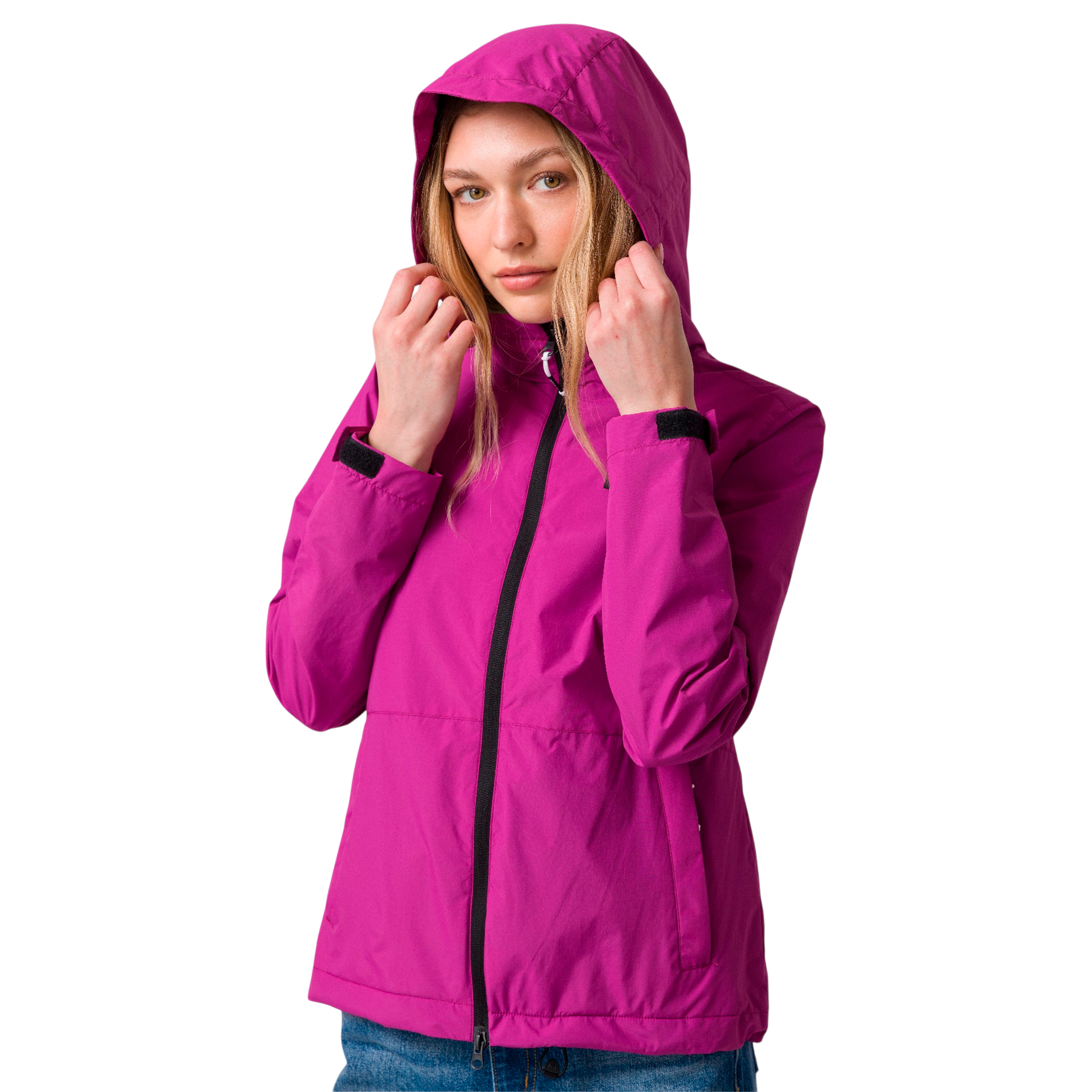 Jacket Rain para mujer color morado