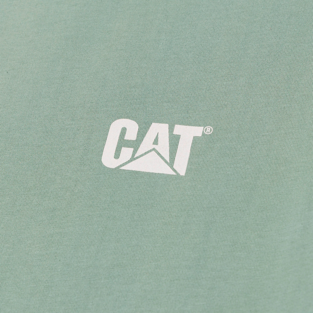 Camiseta Relaxed Cat C Block para hombre color verde