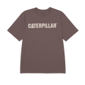 Camiseta Caterpillar Logo para hombre color café