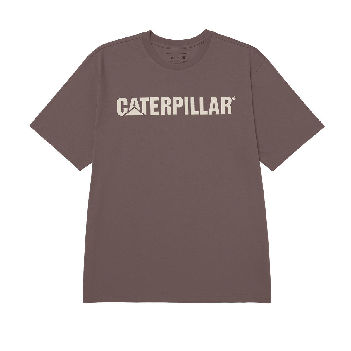 Camiseta Caterpillar Logo para hombre color café
