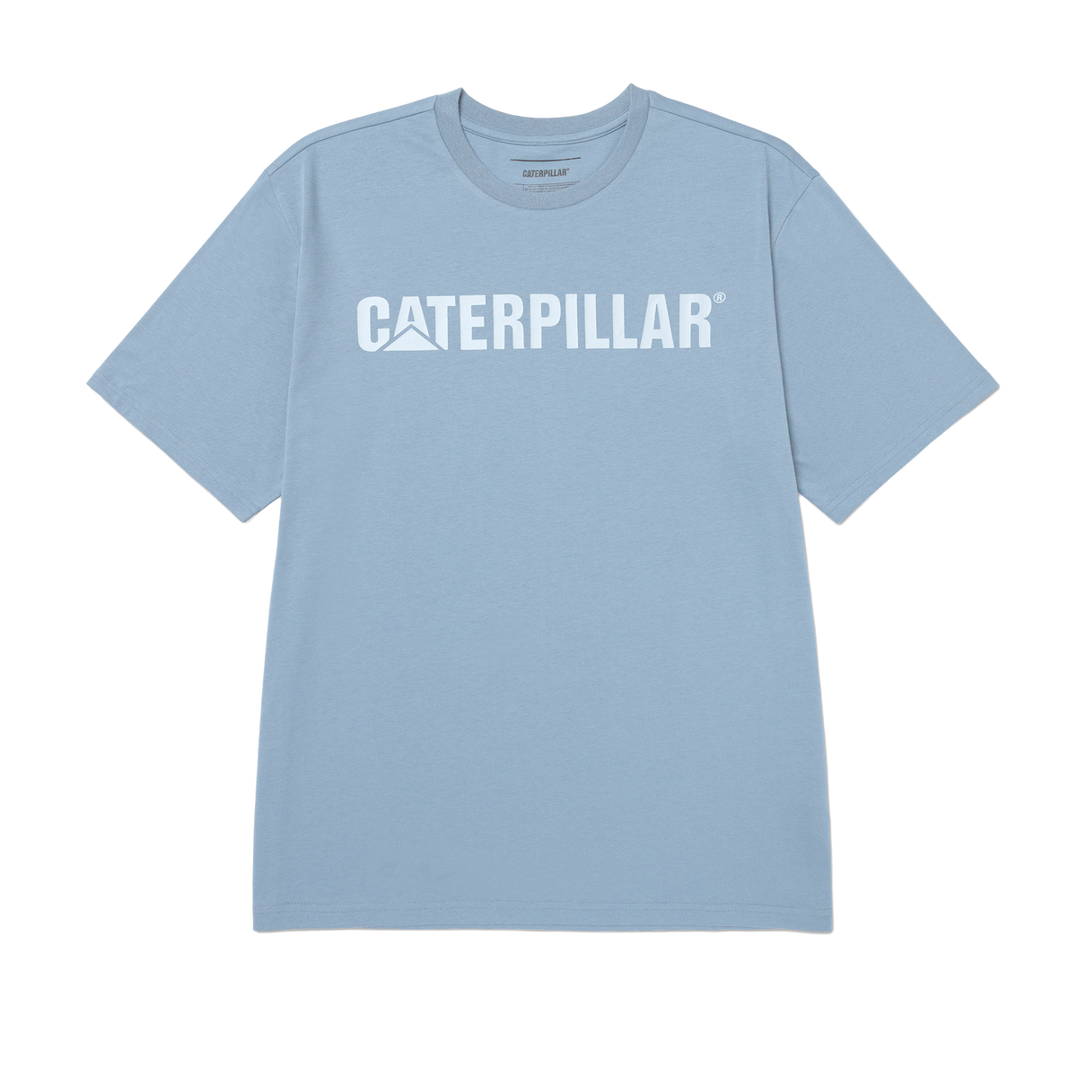 Camiseta Caterpillar Logo para hombre color celeste